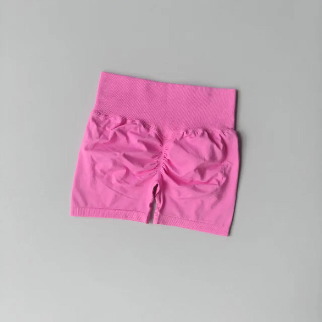 High-Waist Sculpting Gym Shorts