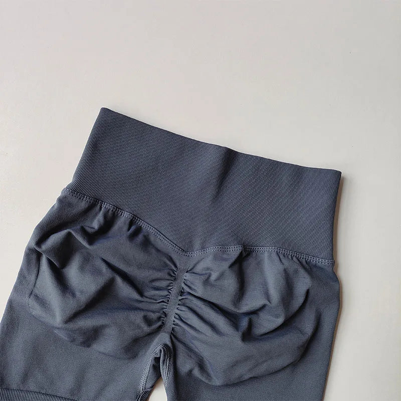 High-Waist Sculpting Gym Shorts