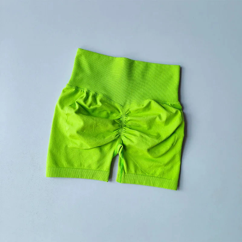 High-Waist Sculpting Gym Shorts