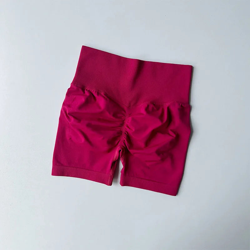 High-Waist Sculpting Gym Shorts