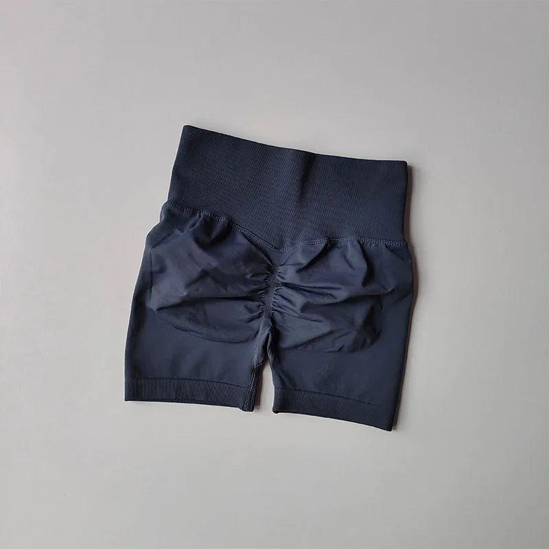 High-Waist Sculpting Gym Shorts