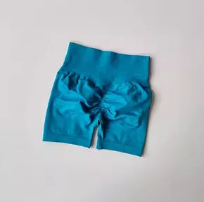 High-Waist Sculpting Gym Shorts