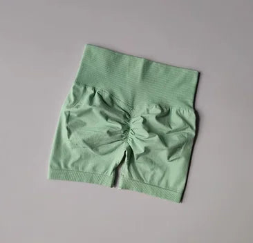 High-Waist Sculpting Gym Shorts