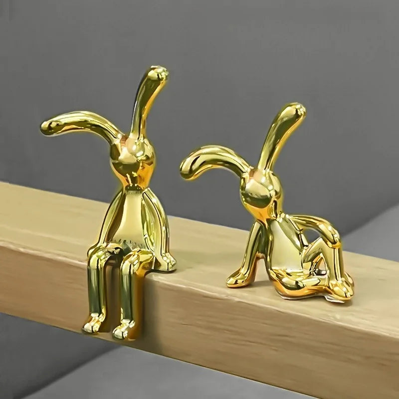 Long-Eared Rabbit Decorative Statute