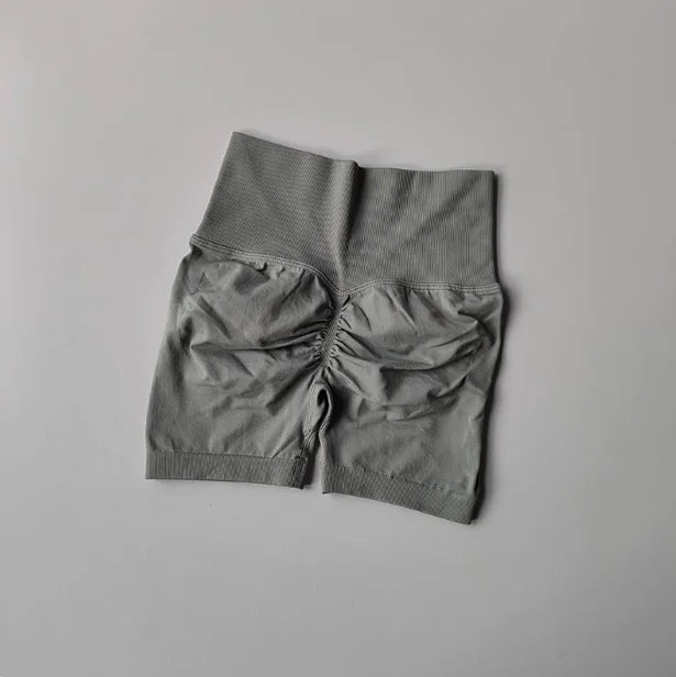 High-Waist Sculpting Gym Shorts