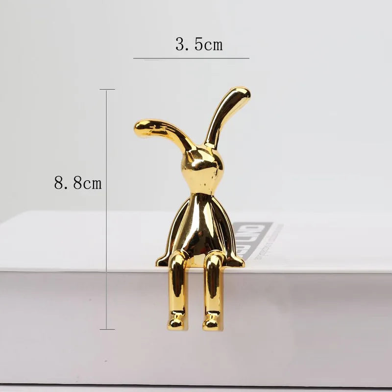 Long-Eared Rabbit Decorative Statute