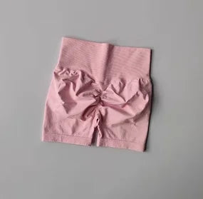 High-Waist Sculpting Gym Shorts