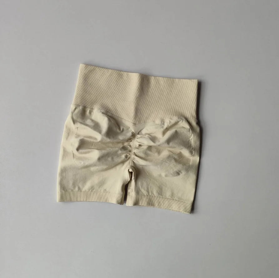 High-Waist Sculpting Gym Shorts