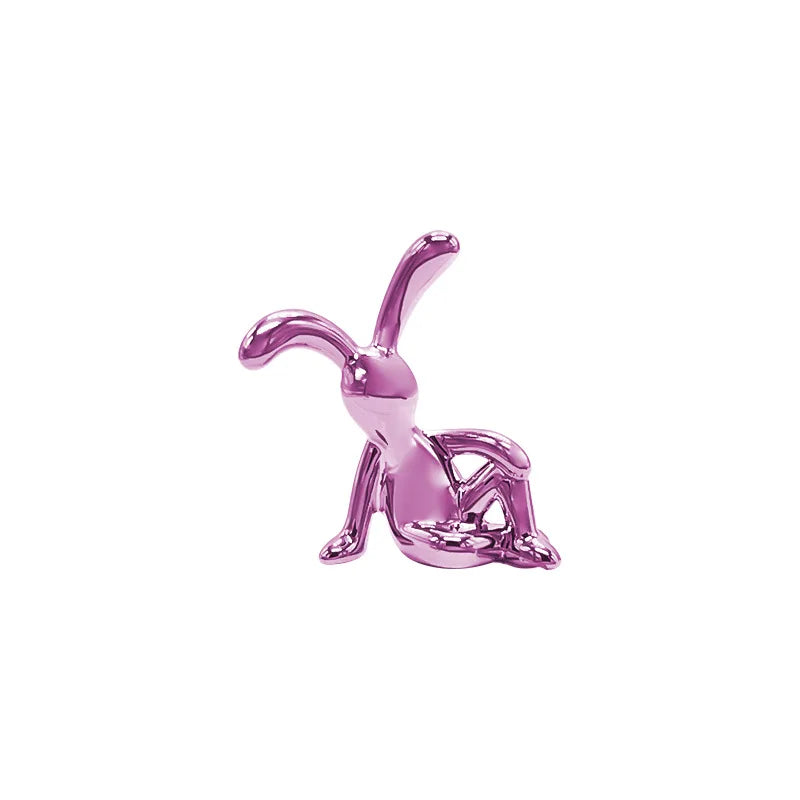 Long-Eared Rabbit Decorative Statute