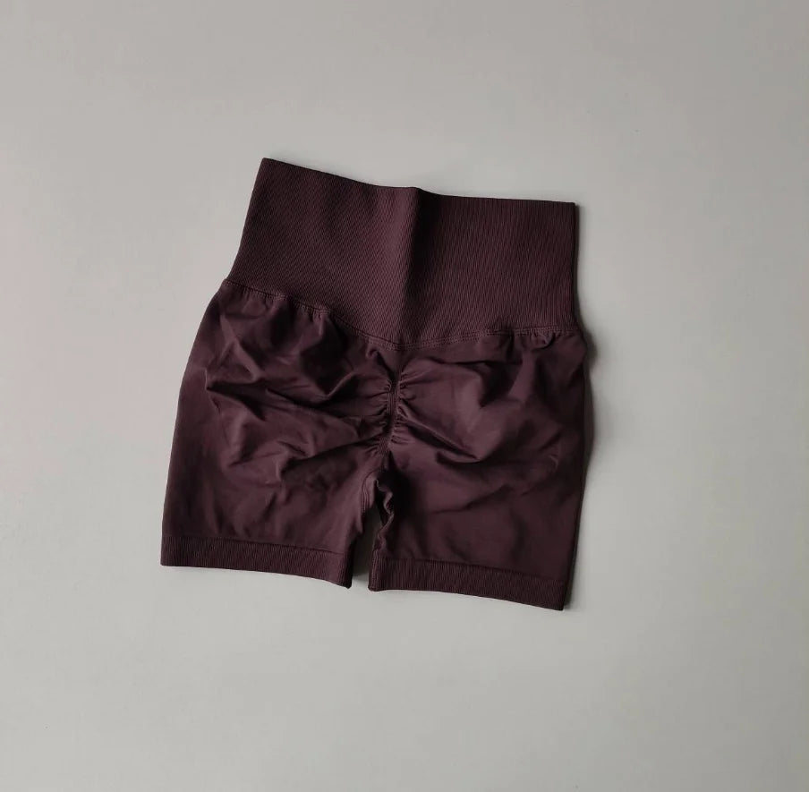 High-Waist Sculpting Gym Shorts