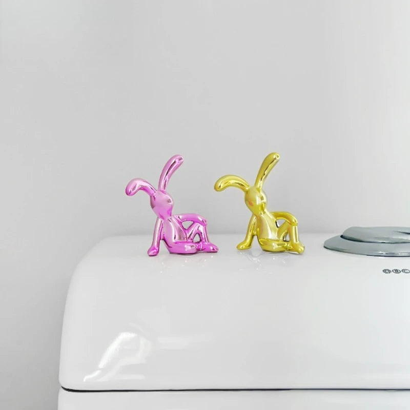 Long-Eared Rabbit Decorative Statute