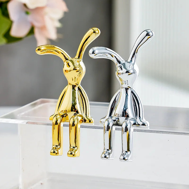 Long-Eared Rabbit Decorative Statute