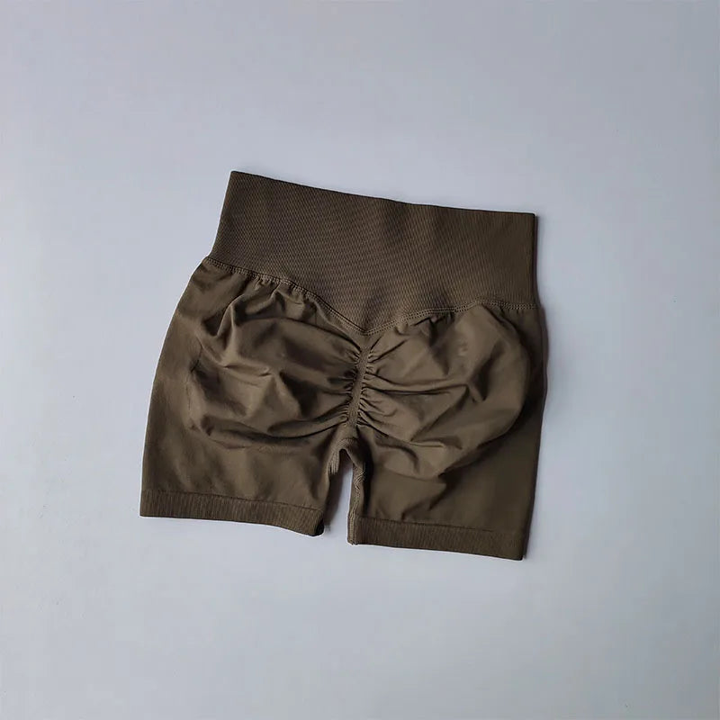 High-Waist Sculpting Gym Shorts
